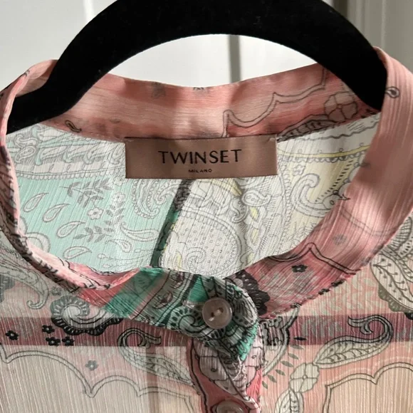 Twinset Milano patchwork paisley bandana print midi dress - Picture 8 of 8